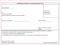 Elections: Nomination For Collegium Representative