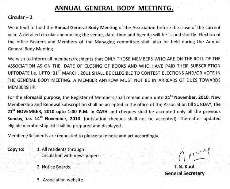 AGM Notice