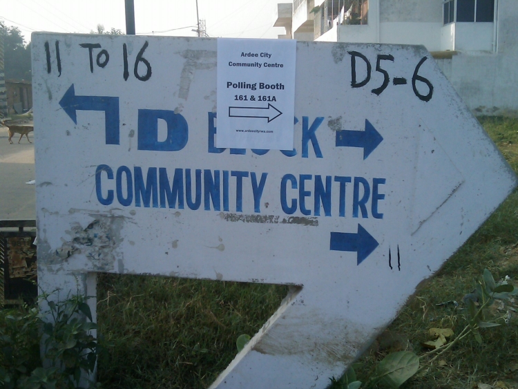 Directions to Polling Booth by RWA