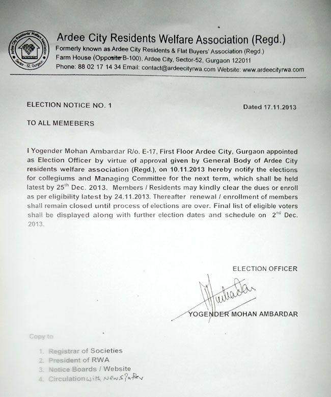 Election Notice