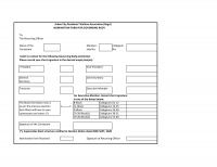 Intimation: Nomination Form for Posts of Governing Body 